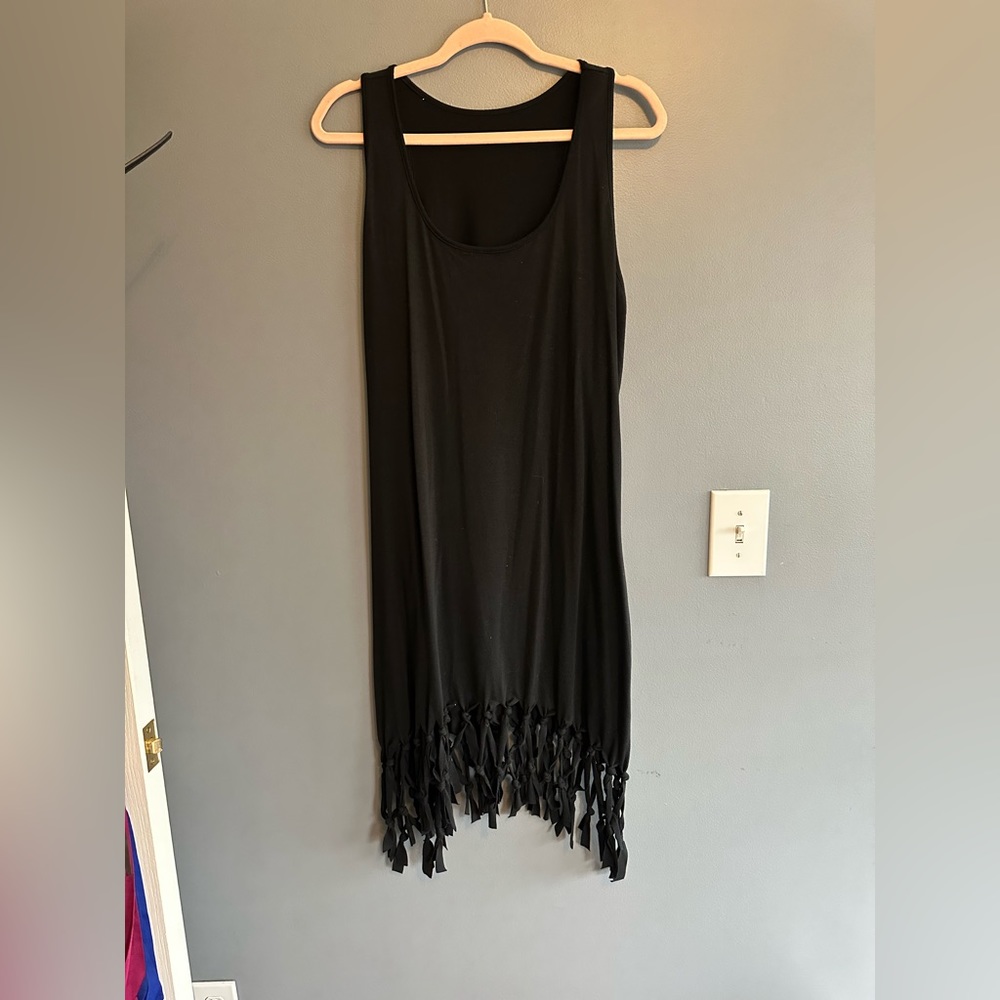 Black Fringe Dress